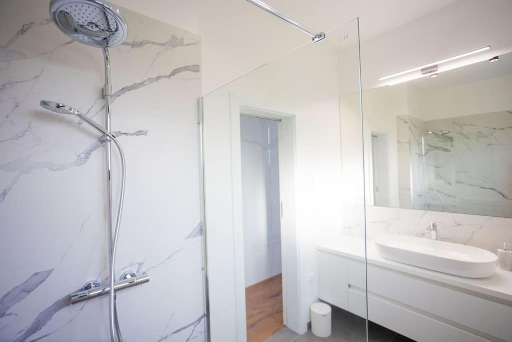 Beachfront Villa Sol&Mar With Heated Pool And Jacuzzi Kastela Exterior photo